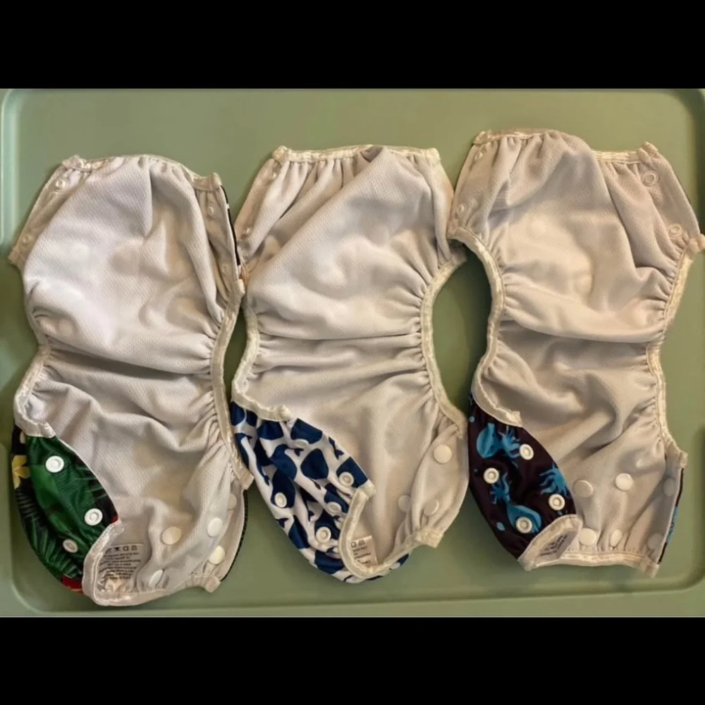Colorful Kids Cloth Swim Diaper Set (3) Sara Jane Collection